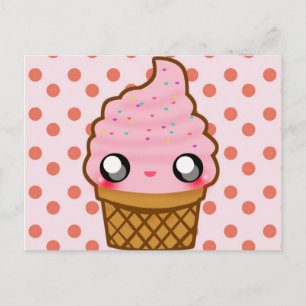 Eiscreme Postkarte