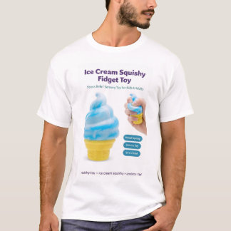 Eiscreme-Quetschspielzeug Kawaii Stressabbau Fidge T-Shirt
