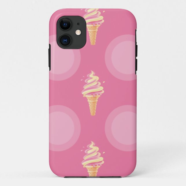 Eiscreme-Rosa Case-Mate iPhone Hülle (Rückseite)