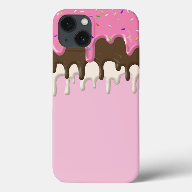 Eiscreme Rosa Zuckerguss Sprinklen Tropfen Case-Mate iPhone Hülle (Rückseite)