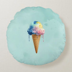 Eiscreme Rundes Kissen