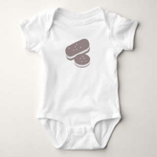 Eiscreme-Sandwich Foodie Hungriger Baby-Body Baby Strampler
