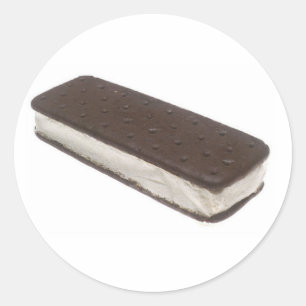 Eiscreme Sandwich Runder Aufkleber