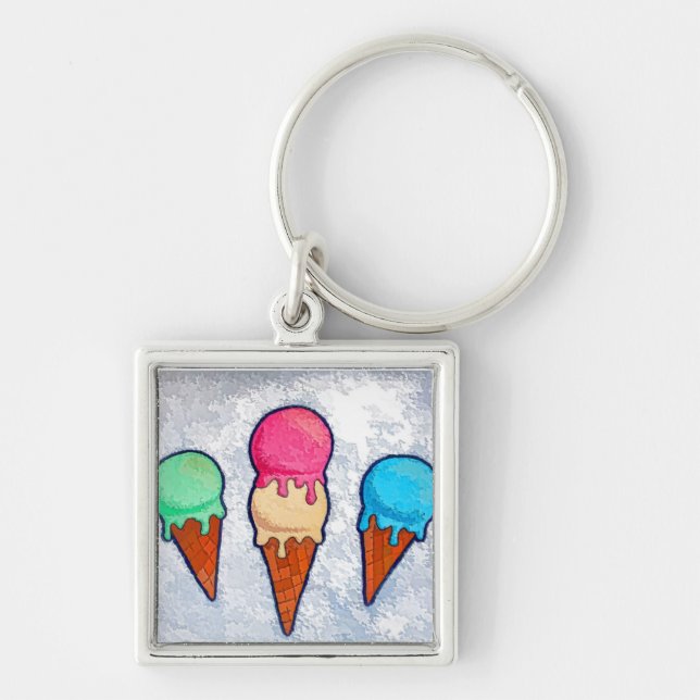 Eiscreme Schlüsselanhänger (Vorne)