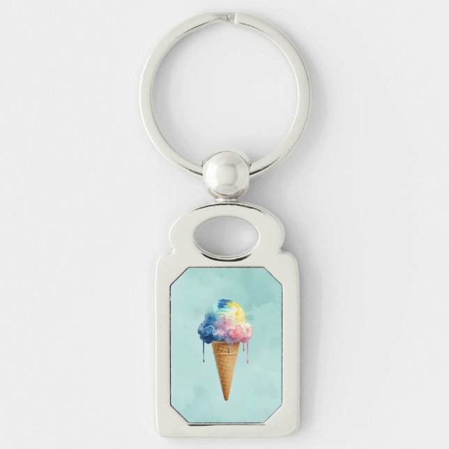 Eiscreme Schlüsselanhänger (Vorderseite)
