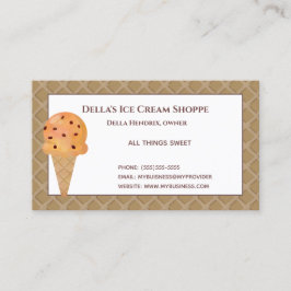 Eiscreme-Shop Frische Pasta machen Business Cards Visitenkarte