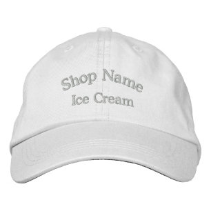 Eiscreme-Shop Name bestickt Bestickte Kappe