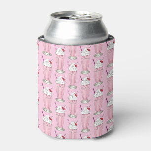 Eiscreme Shoppe Erdbeere Pink Shake Milkshake Dosenkühler
