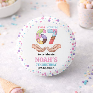 Eiscreme “Six Seven” 7. Geburtstagsfeier für Kinde Button