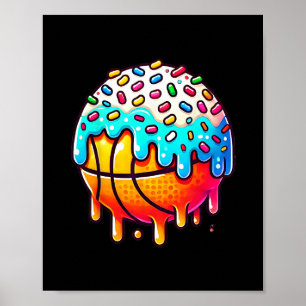 Eiscreme Skelett Tropf Jungen Mädchen Kinder Skele Poster