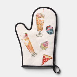 Eiscreme-Soda, Cupcakes, Yummy Pizza-Backofen Mitt Ofenhandschuh