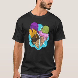 Eiscreme Sommer Nachtisch Ice Creme T-Shirt