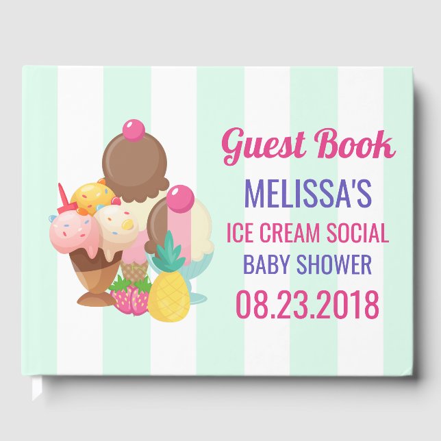 Eiscreme Sozialbabydusche Gästebuch (Vorderseite)