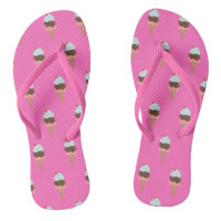 Eiscreme Spaß Pink Flip Flops