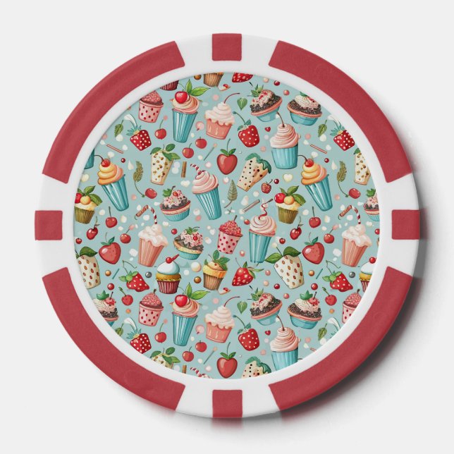 Eiscreme Spaß Pokerchips (Vorderseite)