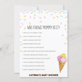 Eiscreme Sprinkle Babydusche - bearbeitungsbarer N Einladung