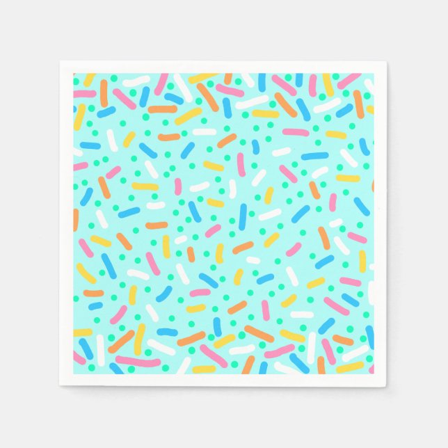 Eiscreme-Sprinkle-Servietten Serviette (Vorderseite)