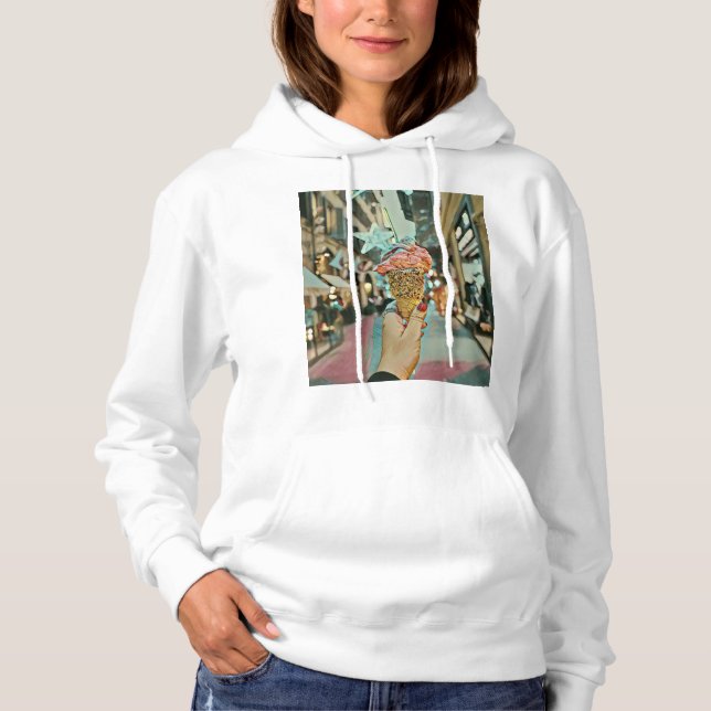 Eiscreme-Sprinklen Hoodie (Vorderseite)
