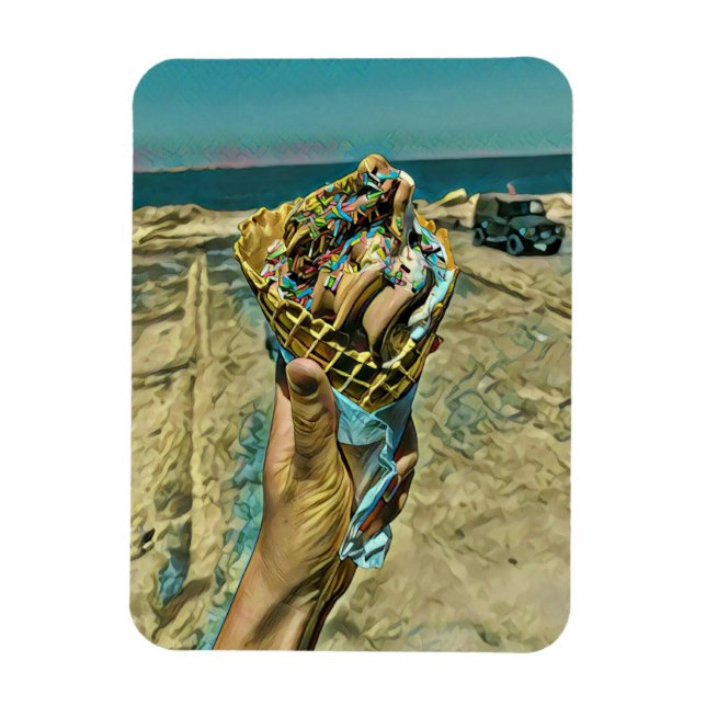 Eiscreme-Sprinklen Magnet (Vertikal)