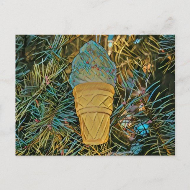 Eiscreme-Sprinklen Postkarte (Vorderseite)