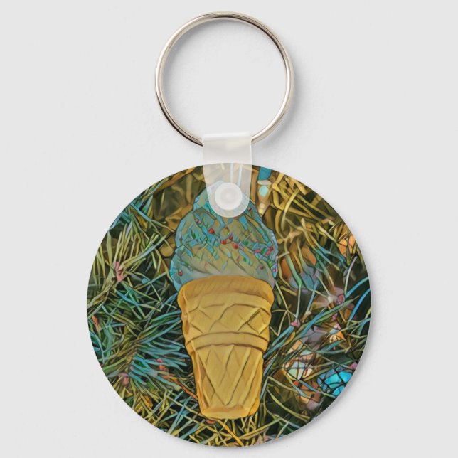 Eiscreme-Sprinklen Schlüsselanhänger (Vorderseite)