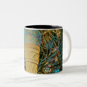 Eiscreme-Sprinklen Zweifarbige Tasse