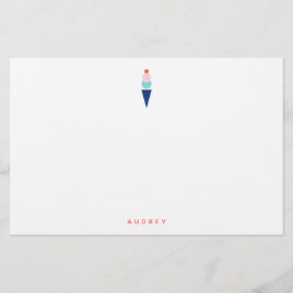 Eiscreme-Stationery Briefpapier