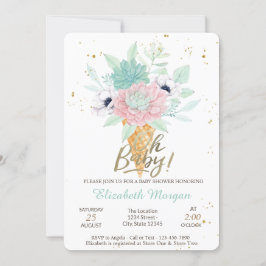 Eiscreme-Succula Oh Baby Summer Baby Dusche Einladung