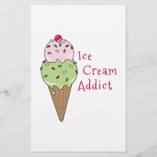 Eiscreme-Süchtiger Briefpapier