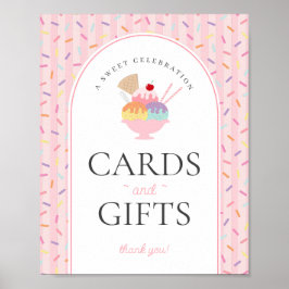 Eiscreme Sundae Hier die Schottenkarten und Gesche Poster