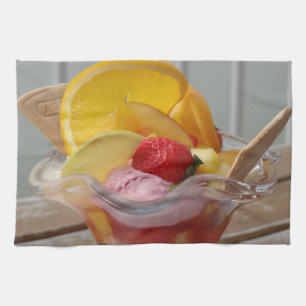Eiscreme Sundae Küchentücher