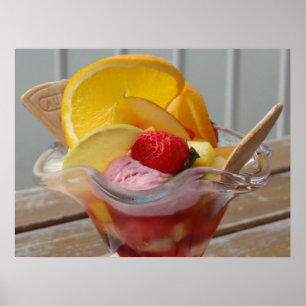 Eiscreme-Sundae-Plakat Poster