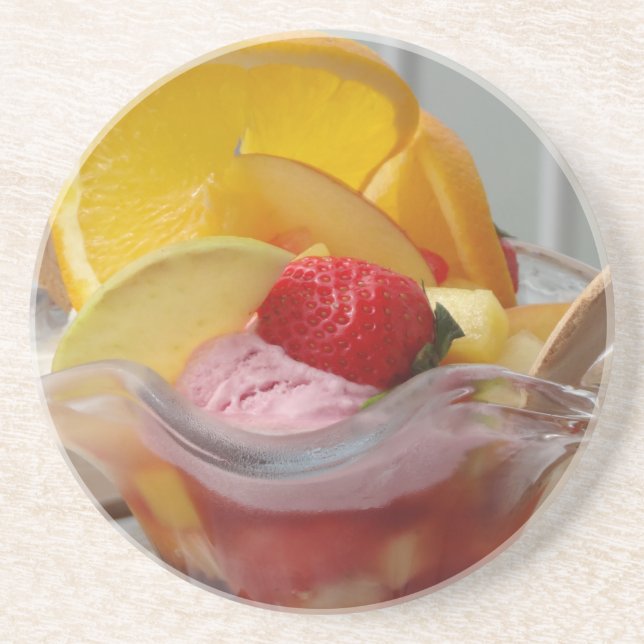 Eiscreme Sundae Untersetzer (Vorne)