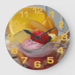 Eiscreme Sundae-Wanduhren Große Wanduhr