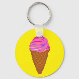 Eiscreme Süßcreme Schlüsselanhänger