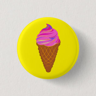 Eiscreme Sweetcream Button