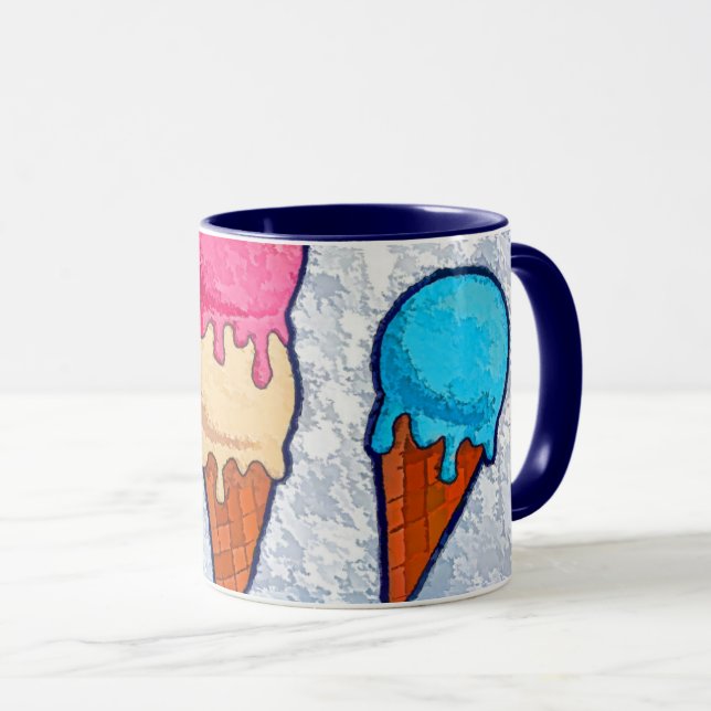 Eiscreme Tasse (VorderseiteRechts)