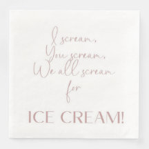 Eiscreme Theme Handtuchpapier Napkins