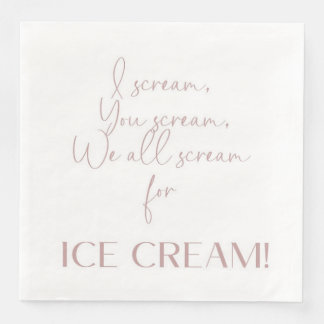 Eiscreme Theme Handtuchpapier Napkins Serviette