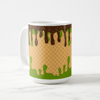 Eiscreme, triefend Matcha Choco Bliss, modern Kaffeetasse