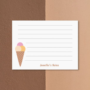 Eiscreme-Triple-Scoops Post-it Klebezettel
