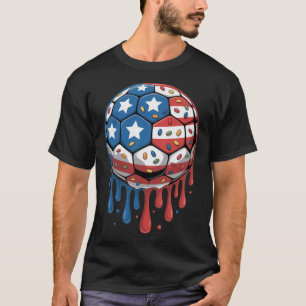 Eiscreme-Tropf Männer Frauen Spiel Amerikanisch Us T-Shirt