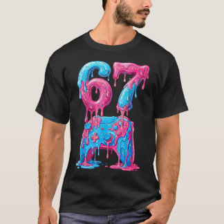 Eiscreme-Tropf-Videospiel-Controller Gaming 6 7 T-Shirt