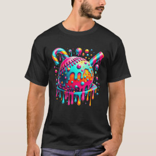 Eiscreme-Tropfen Baseball Stuff Baseball Ball Drip T-Shirt
