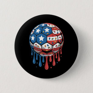 Eiscreme-Tropfen Männer Frauen Spiel Amerikanisch  Button