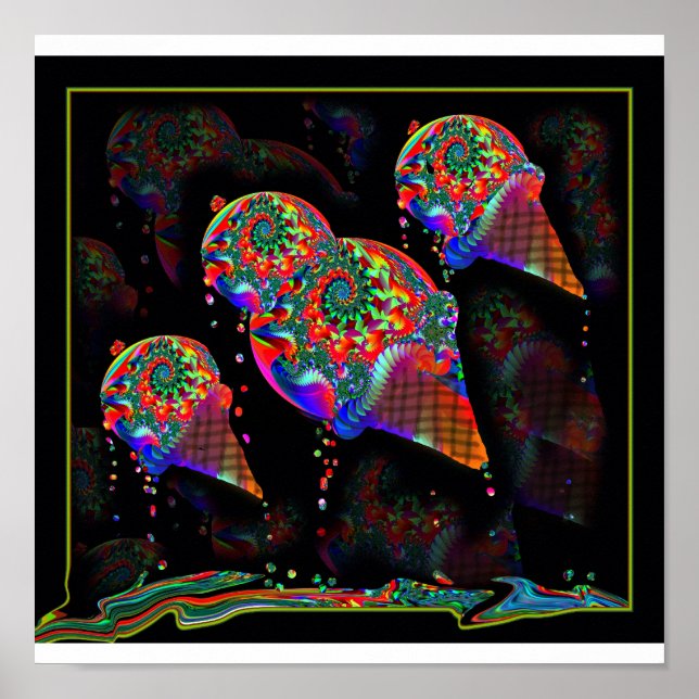 Eiscreme-Tropfen Poster (Vorne)