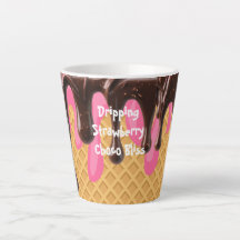 Eiscreme,Tropfende Erdbeer-Schoko-Wonne