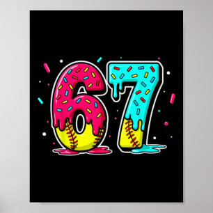Eiscreme tropft Softll Tropfen Lustig 6 7 Sechs Si Poster