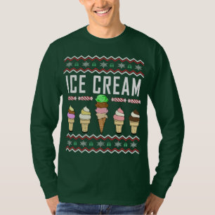 Eiscreme Ugly Weihnachtssüß T-Shirt