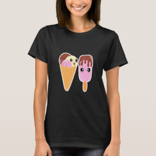 Eiscreme und Popsicle Bestfriends Dessert T-Shirt